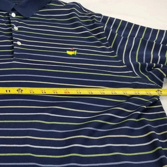 Amen Corner Embroidered Masters Polo Shirt XL Navy - Picture 5 of 6
